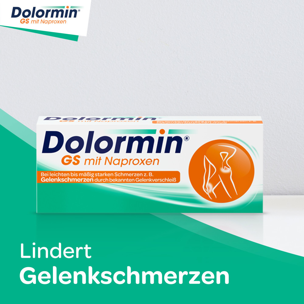 Dolormin GS mit Naproxen, Schmerztabletten bei Gelenkschmerzen,