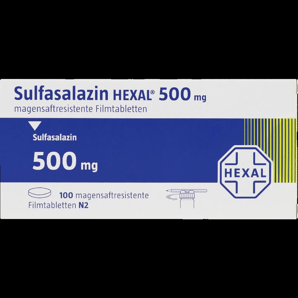 Sulfasalazin HEXAL 500mg Filmtabletten 100 St Filmtabletten magensaftresistent