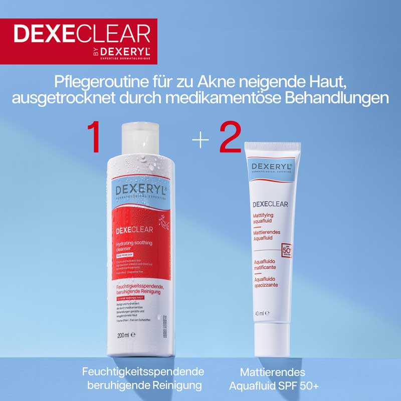 DEXECLEAR feuchtigkeitsspendende, beruhigende Reinigung 200 ml Gel