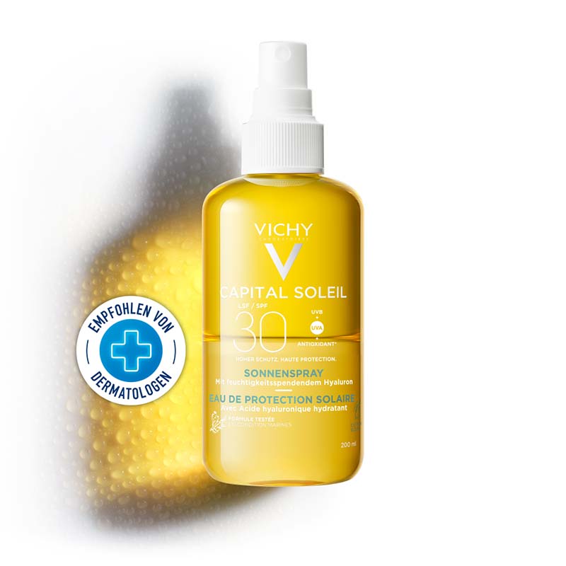 VICHY IDEAL Soleil Sonnenspray + Hyaluron LSF 30  200 ml Spray
