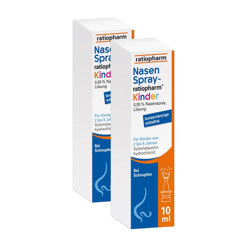 NasenSpray ratiopharm Kinder Doppelpack 2X10 ml Nasenspray
