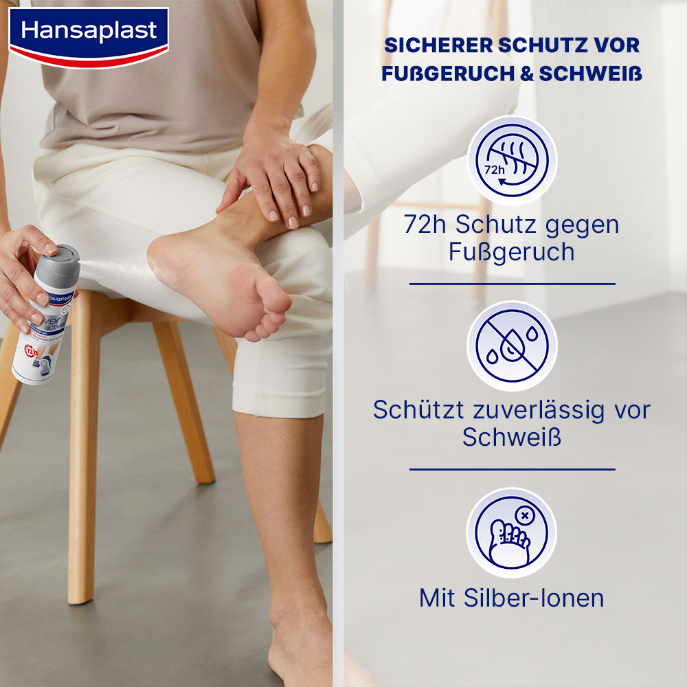 Hansaplast footexpert silver active Fußsspray 150 ml Spray