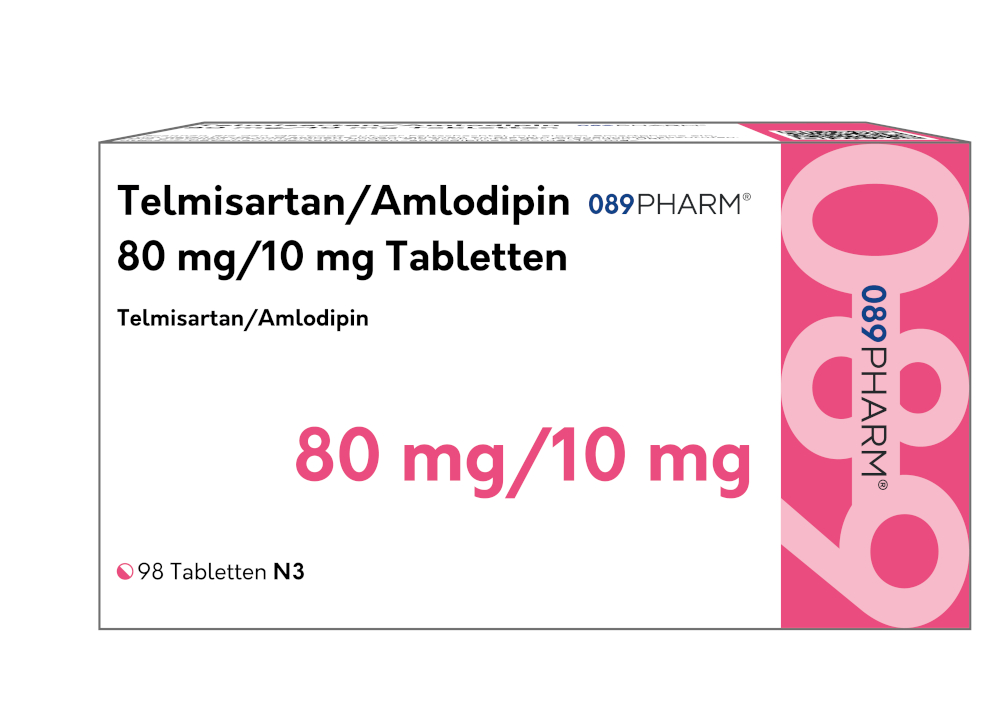 089PHARM Telmisartan/Amlodipin 80 mg/10 mg  98 St Tabletten