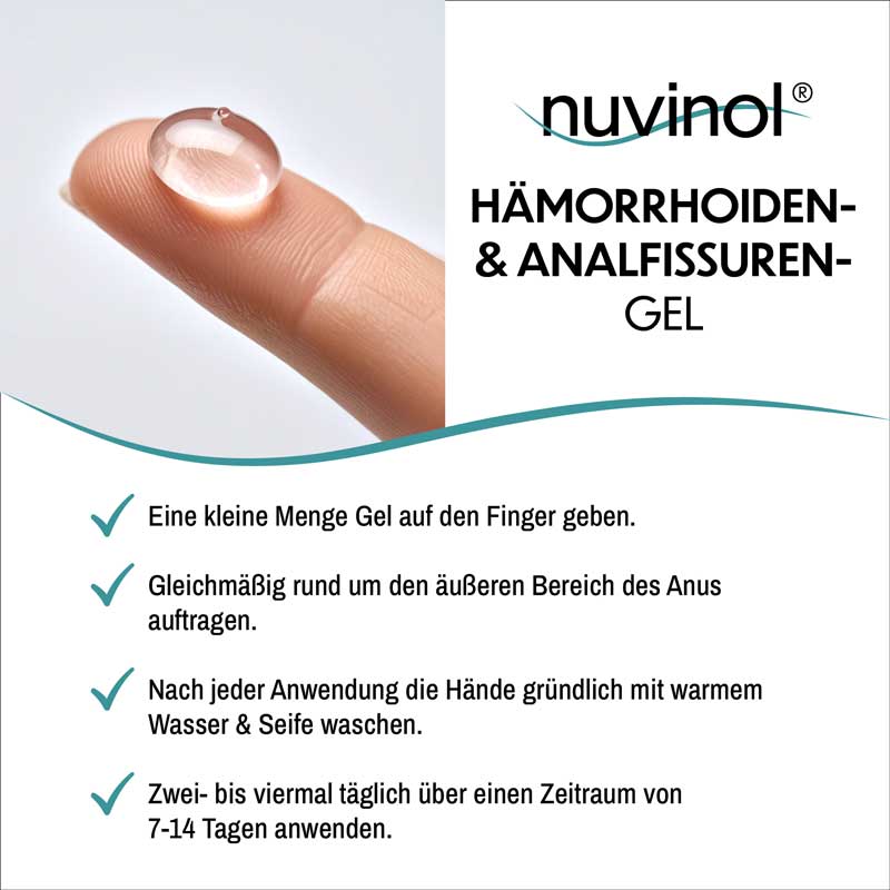 nuvinol HÄMORRHIODEN-GEL UND ANALFISSUREN-GEL 40 ml Gel