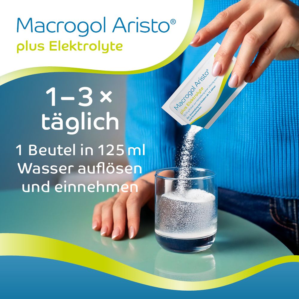 Macrogol Aristo plus Elektrolyte 50 St Pulver zur Herstellung einer Lösung zum Einnehmen