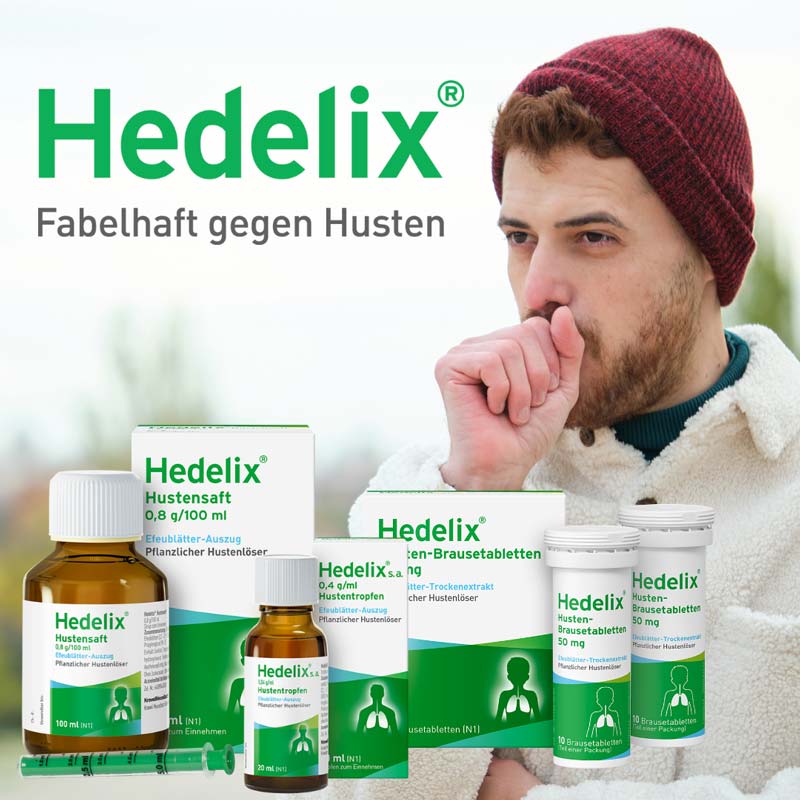 Hedelix Husten 20 St Brausetabletten