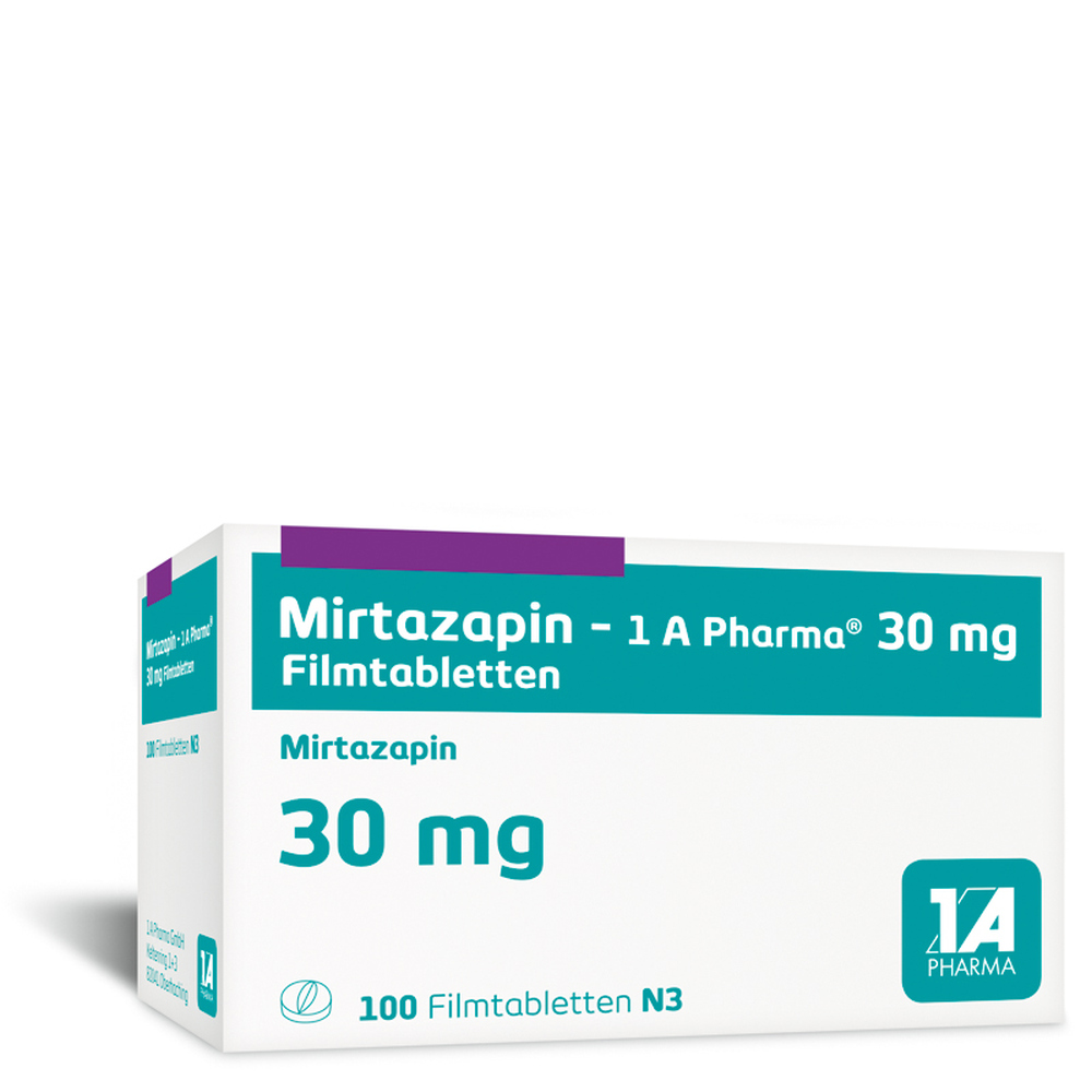 Mirtazapin-1 A Pharma 30mg 100 St Filmtabletten