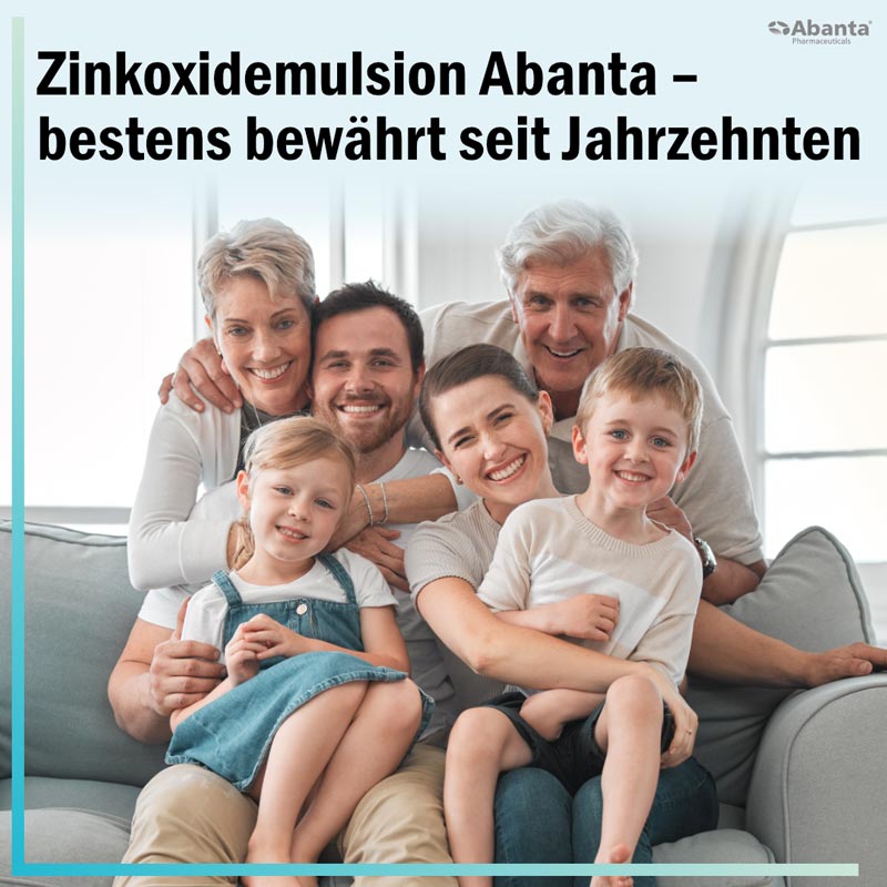 Zinkoxidemulsion Abanta 250 mg/g 50 g Emulsion
