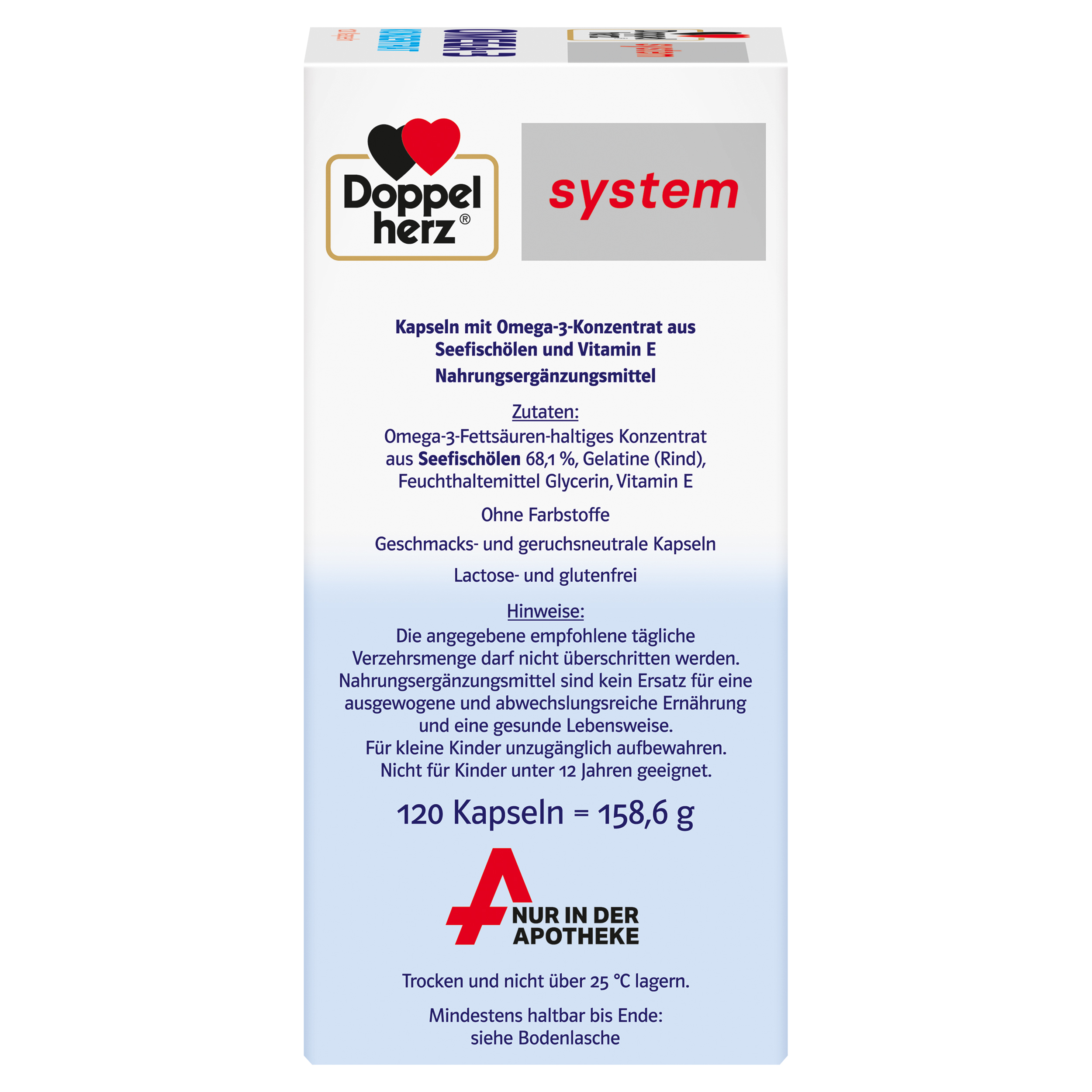 Doppelherz system OMEGA-3 KONZENTRAT 120 St Kapseln