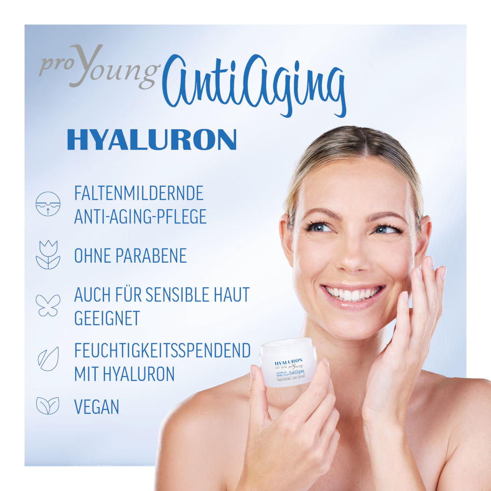 proYoung HYALURON ANTI AGING FALTENFILLER GESICHTSCREME 140 ml Creme