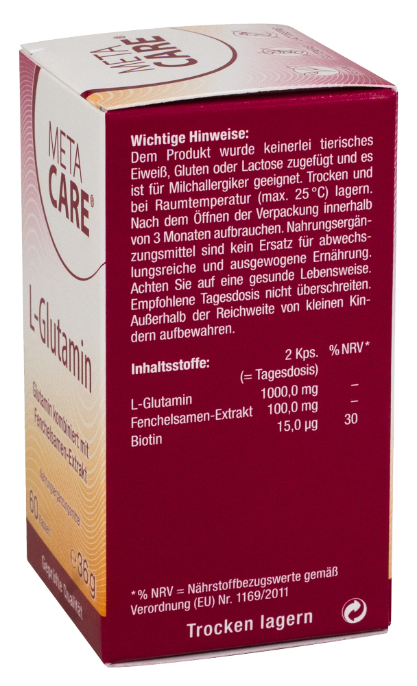 META CARE L-Glutamin 60 St Kapseln