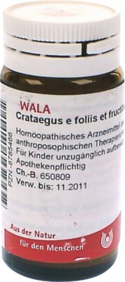 WALA Crataegus e foliis et fructibus D6 Globuli 20 g Globuli