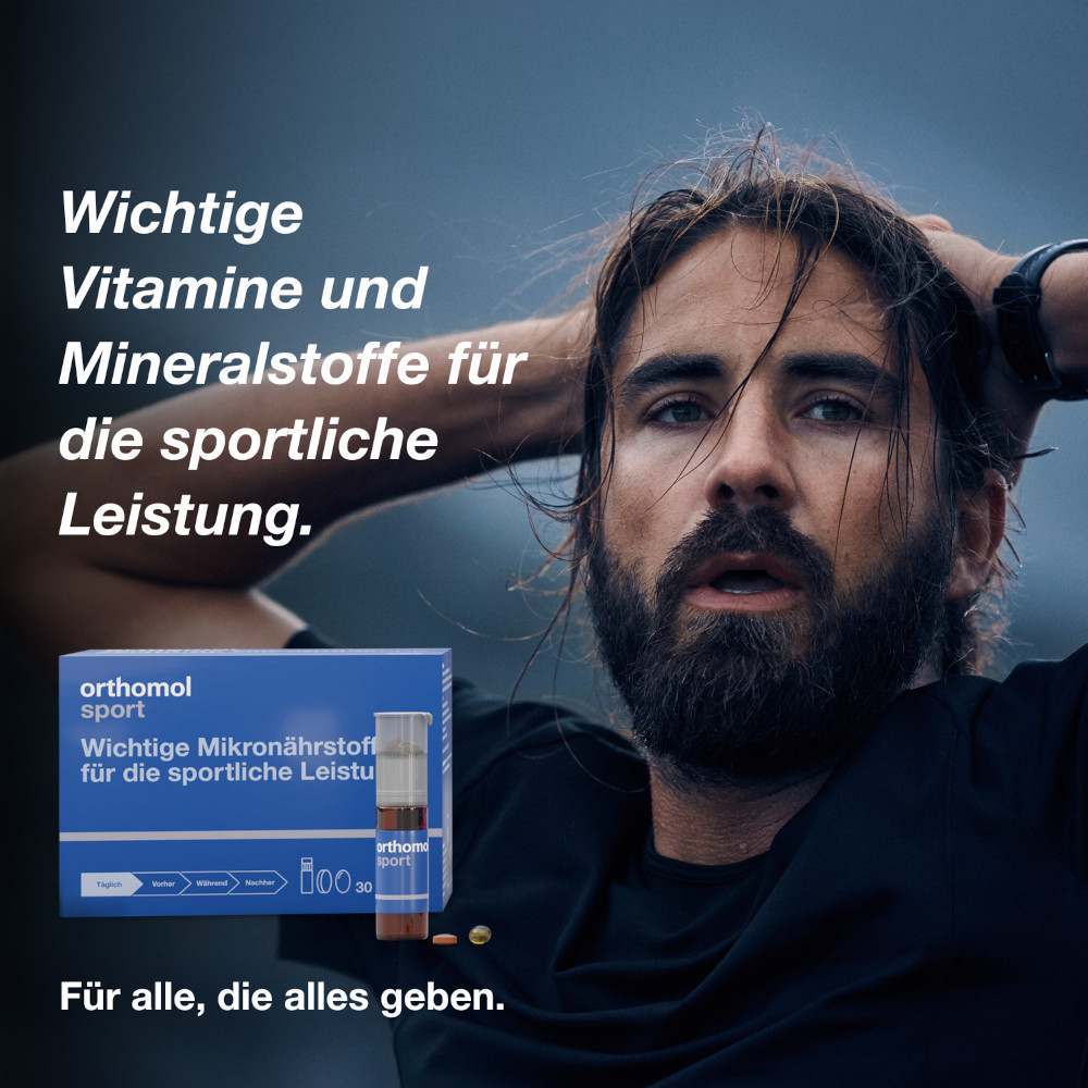 orthomol sport - Mikronährstoffe mit Magnesium, Vitamin D und B12 - Trinkampullen/Tabletten/Kapseln