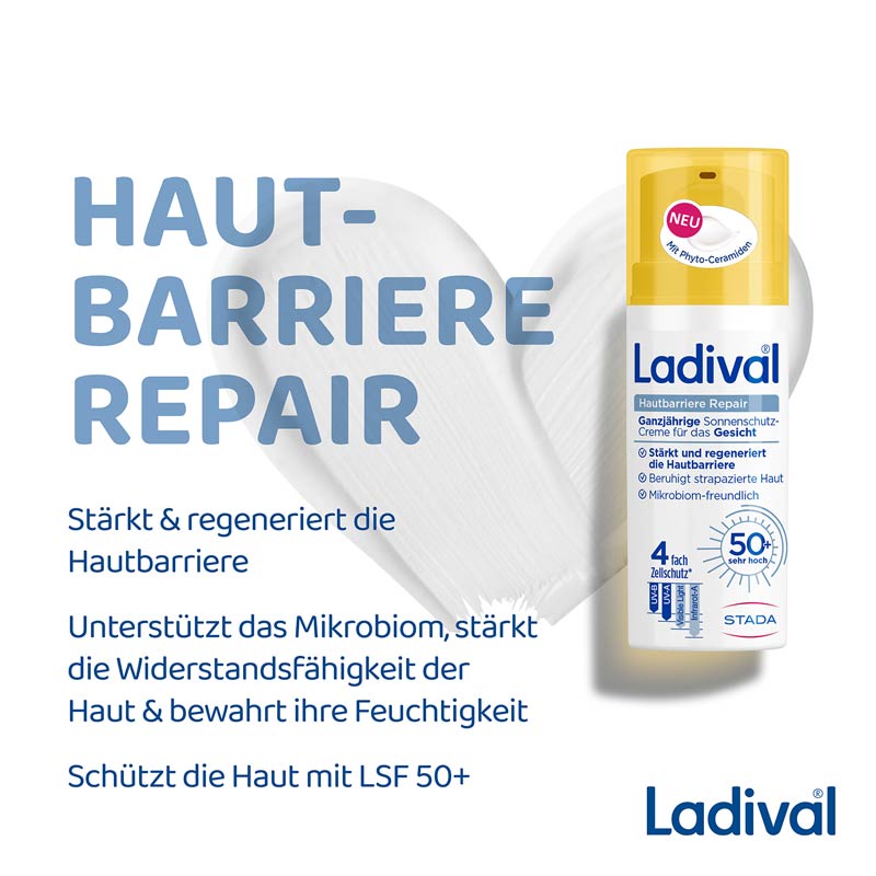 Ladival Hautbarriere Repair 50+ 50 ml Creme
