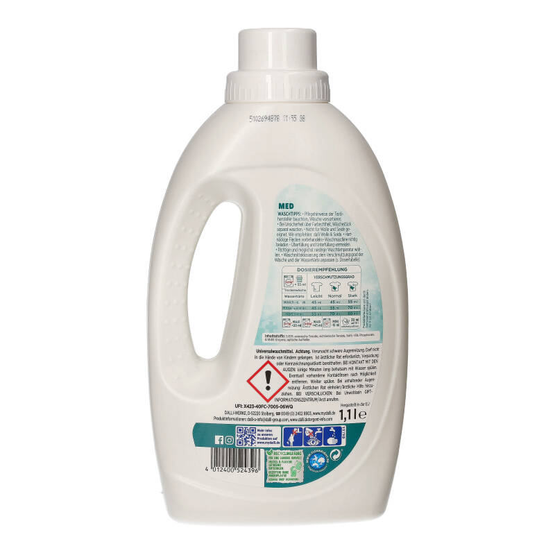 Allergiker-Waschmittel Dalli med Flüssig 1100 ml
