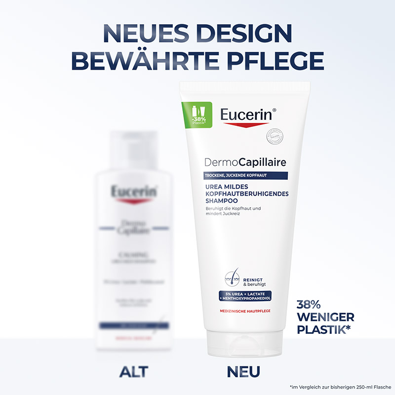 Eucerin DernoCapillaire UREA MILDES KOPFHAUTBERUHIGENDES SHAMPOO + 20% Rabatt* 200 ml Shampoo