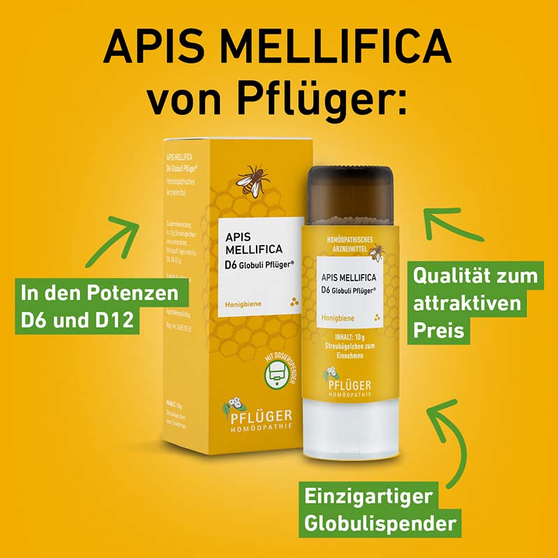 Apis mellifica D6 Globuli Pflüger 10 g Globuli