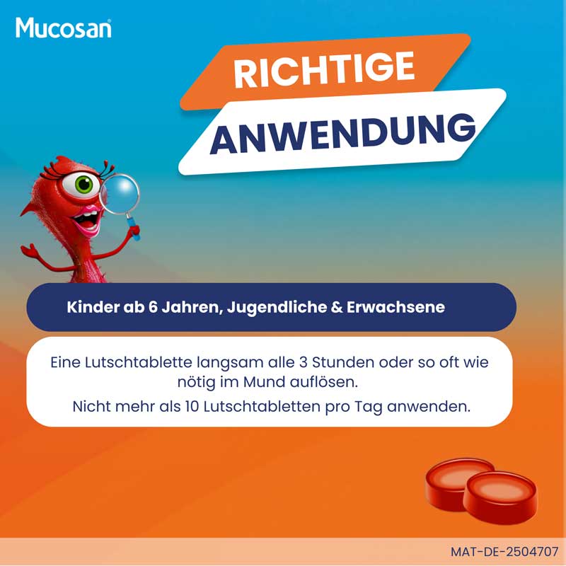 Mucosan LUTSCHTABLETTEN Rote Früchte 16 St Lutschtabletten