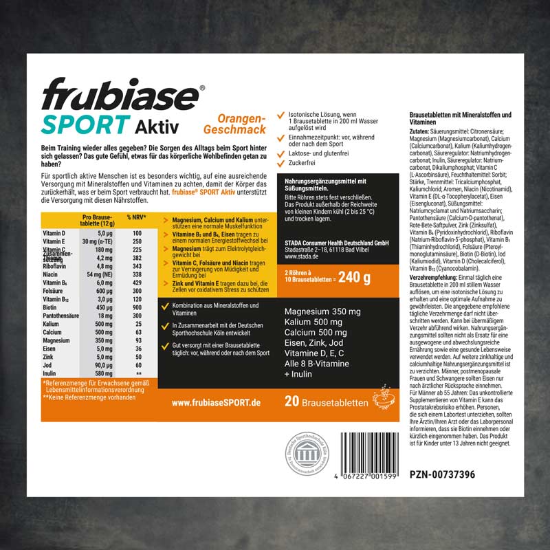 frubiase SPORT ORANGE 20 St Brausetabletten