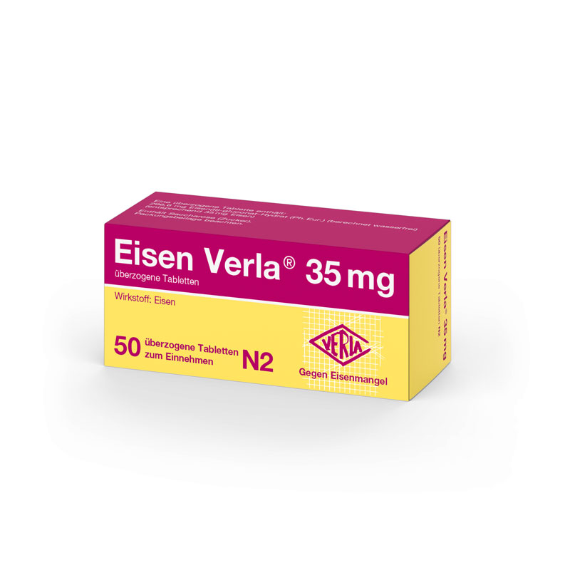 Eisen Verla 35mg 50 St Überzogene Tabletten