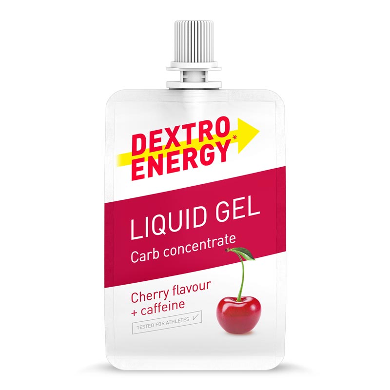 DEXTRO ENERGY LIQUID GEL Cherry flavour + caffeine 60 ml Gel