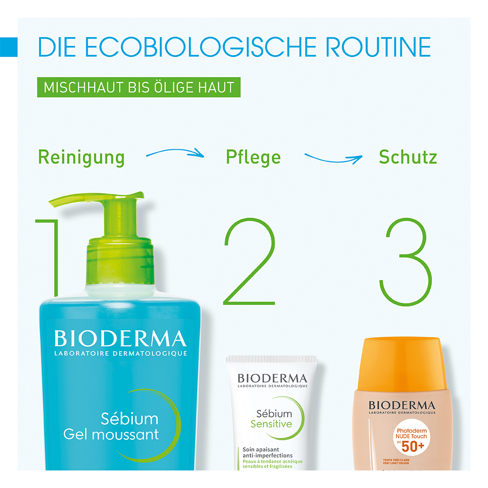 BIODERMA Sebium Gel Moussant Reinigungsgel Pumpspender 500 ml Gel