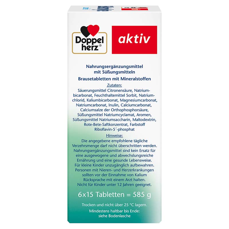 Doppelherz aktiv Elektrolyte zuckerfrei 6X15 St Brausetabletten