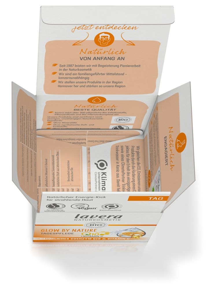 lavera GLOW BY NATURE TAGESPFLEGE  50 ml Tagescreme