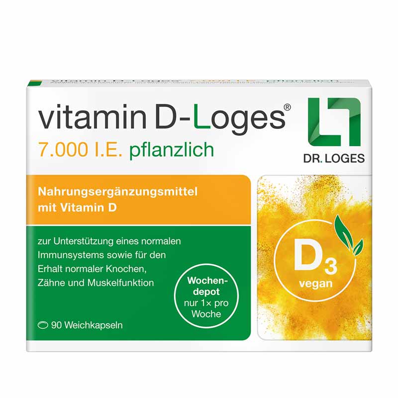 vitamin D-Loges 7.000 I.E pflanzlich 90 St Weichkapseln