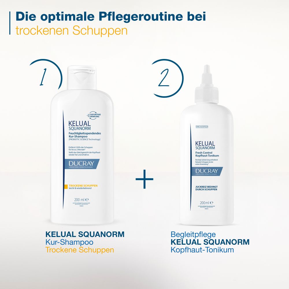 DUCRAY KELUAL SQUANORM Shampoo Trockene Schuppen 200 ml Shampoo
