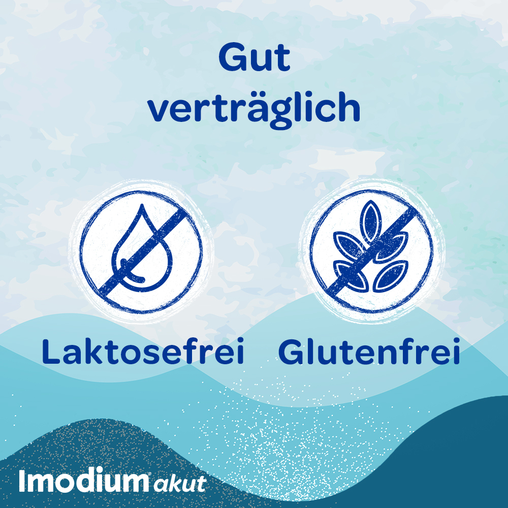 Imodium akut lingual - bei akutem Durchfall, schmilzt auf der Zunge