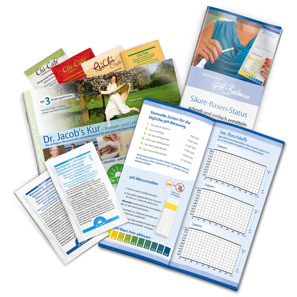 Dr. Jacob's Kur Probierpaket Basenpulver Chi-Cafe