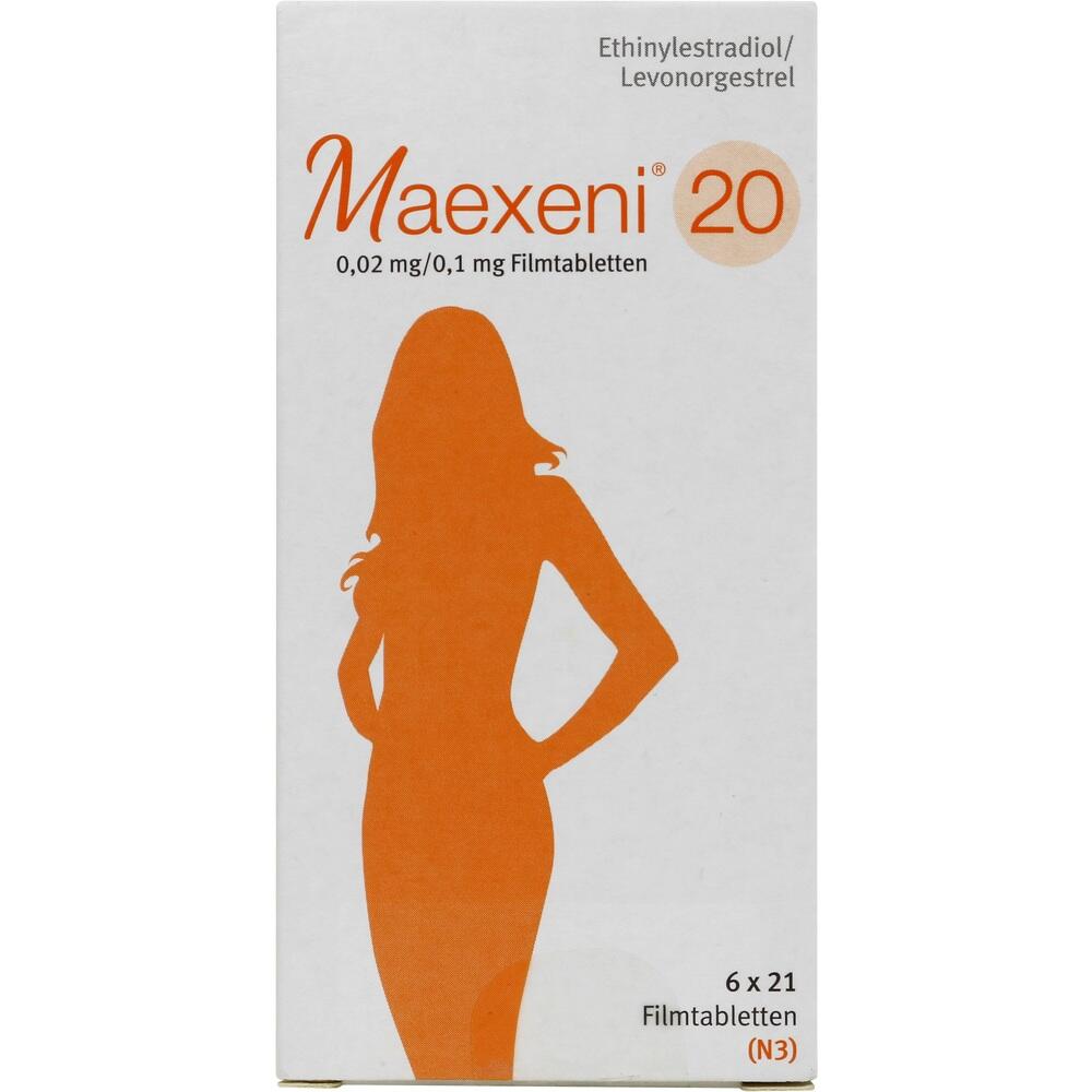 Maexeni 20 0,02mg/0,1mg 6X21 St Filmtabletten