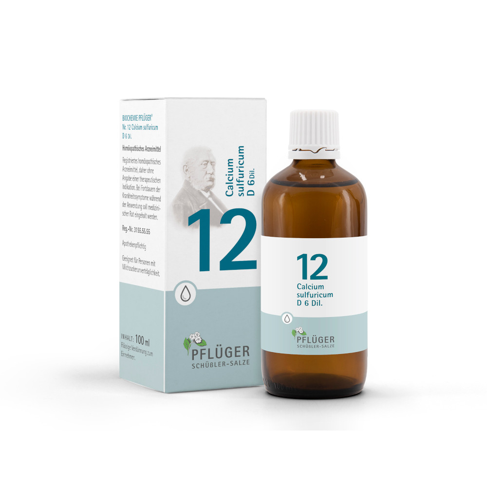 Schüßler-Salz Nr. 12 Calcium sulfuricum D6 100 ml Tropfen