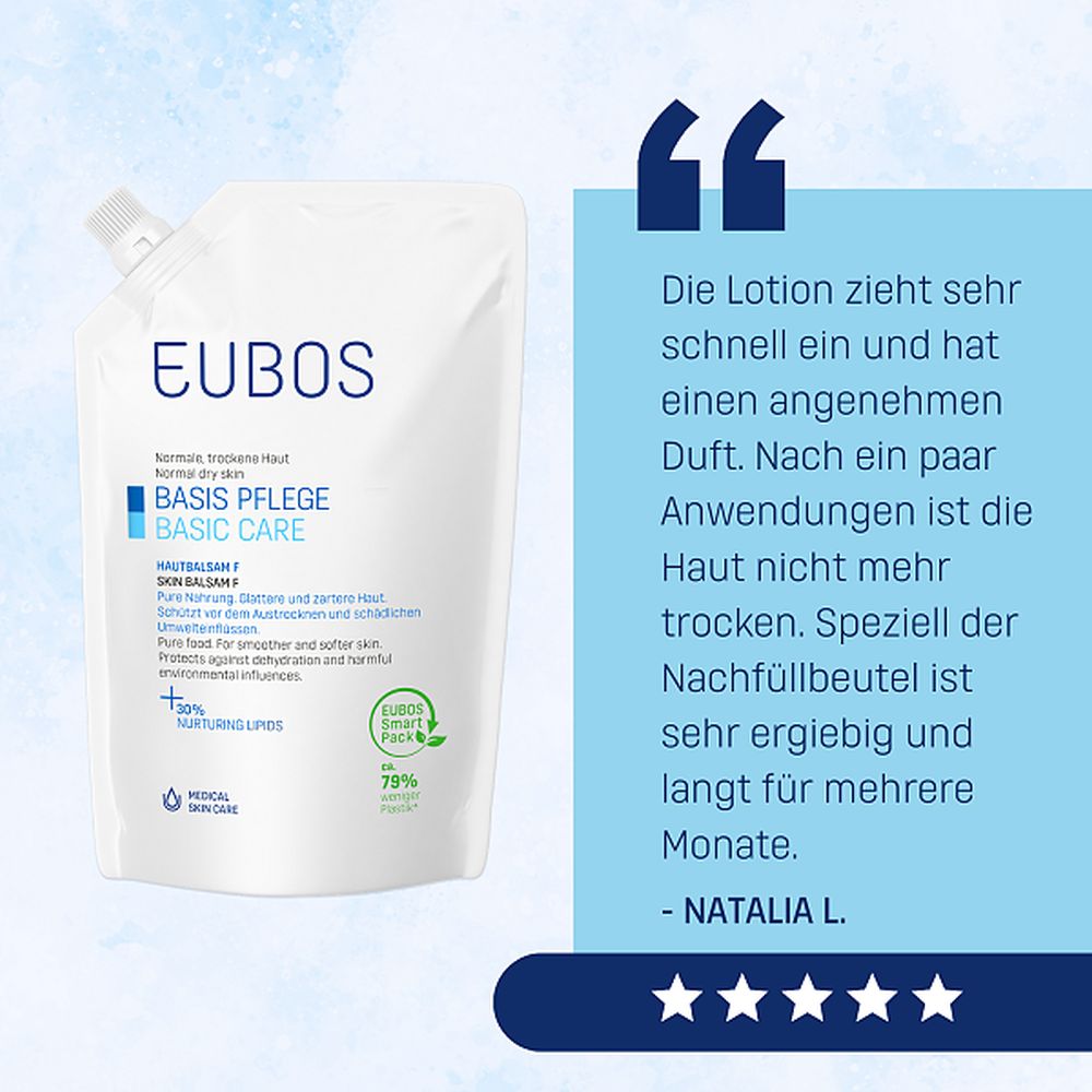 EUBOS HAUTBALSAM F Lotio Nachfüllbeutel 400 ml Lotion