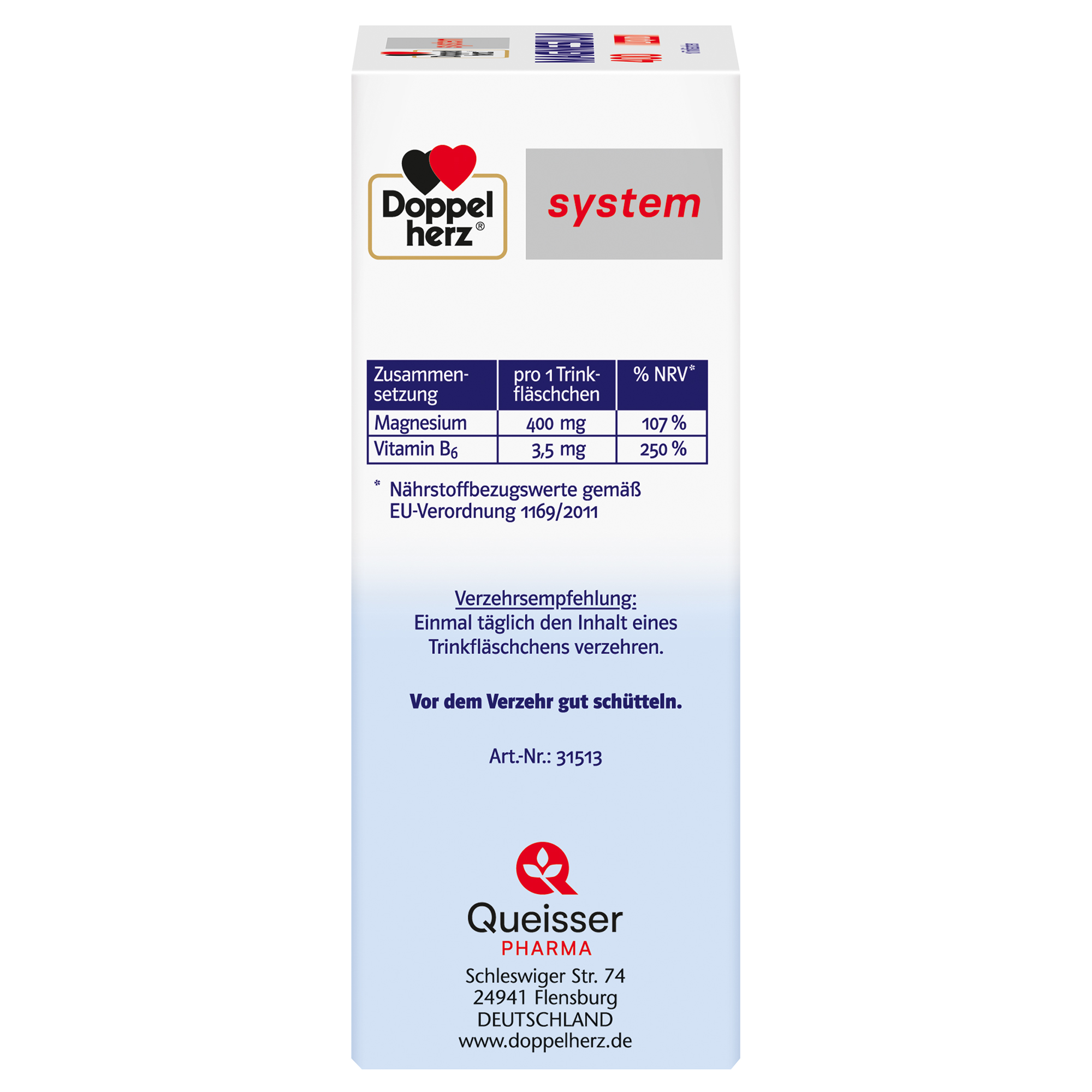 Doppelherz system MAGNESIUM 400 LIQUID 10 St Trinkampullen