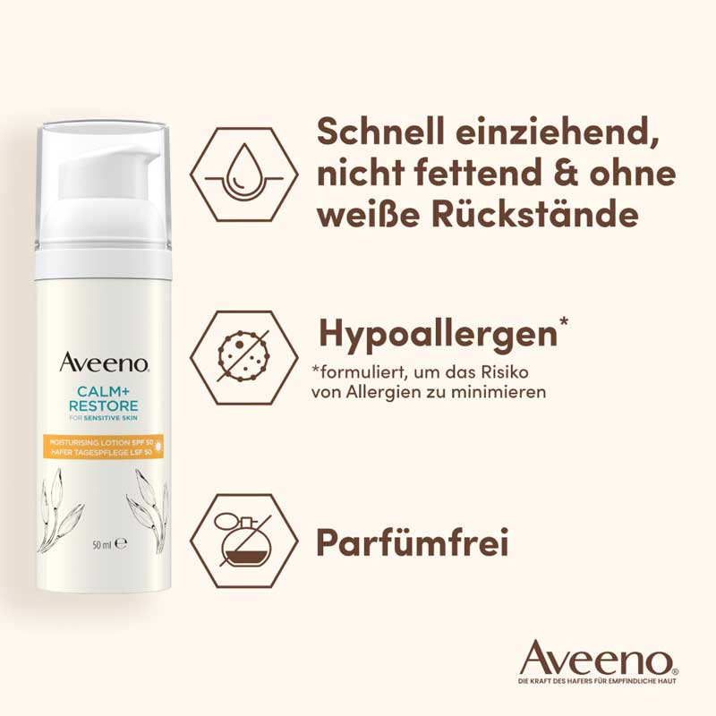 Aveeno CALM+RESTORE HAFER TAGESPFLEGE 50 ml Tagescreme
