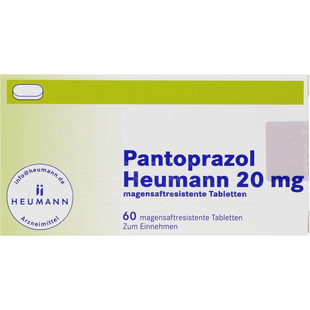 Pantoprazol Heumann 20mg 60 St Tabletten magensaftresistent