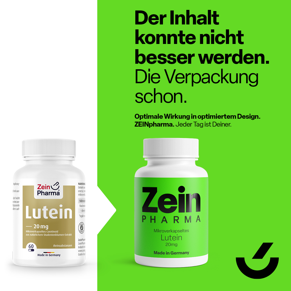 Zein PHARMA Mikroverkapseltes Lutein 20mg 60 St Kapseln
