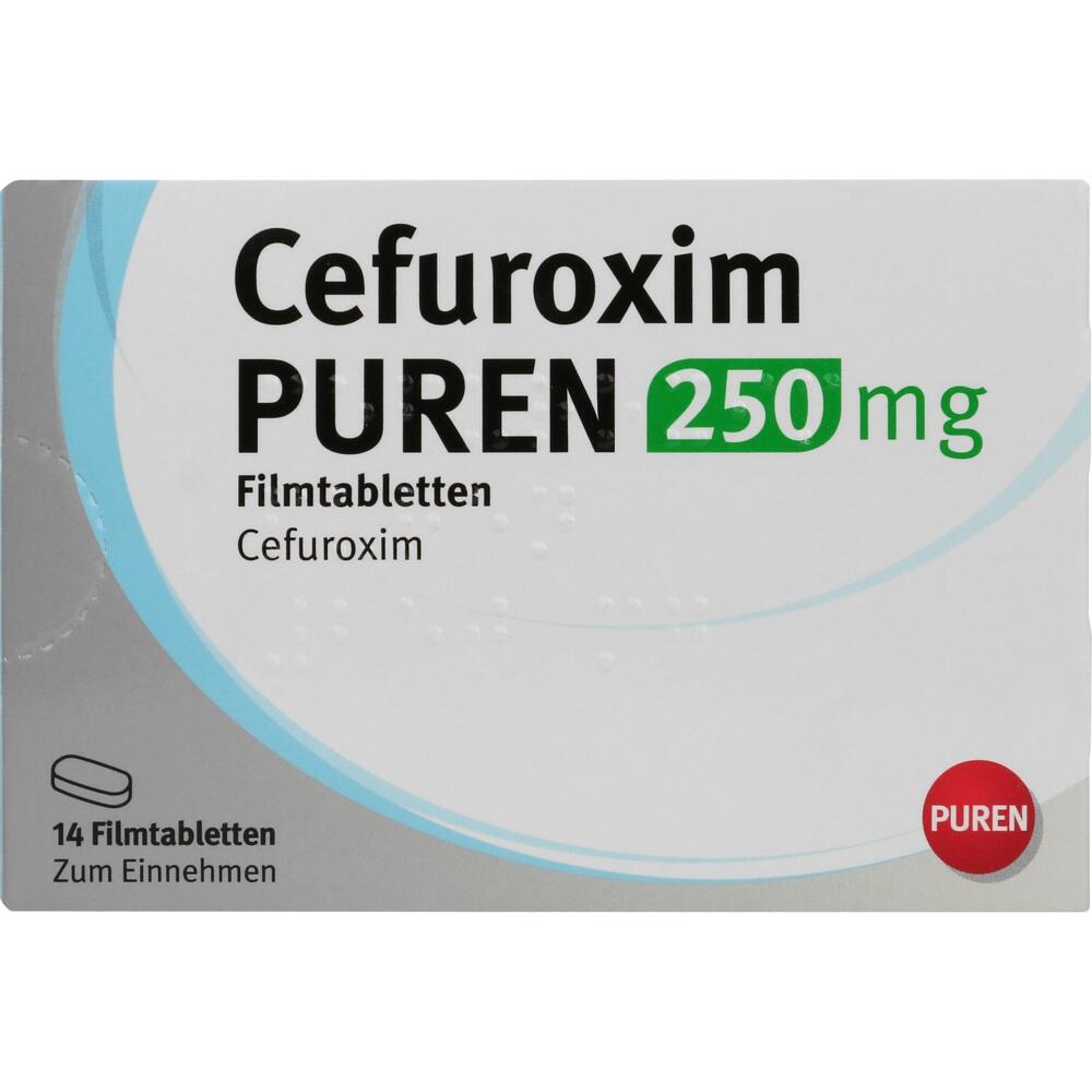 CEFUROXIM PUREN 250 mg Filmtabletten 14 St Filmtabletten