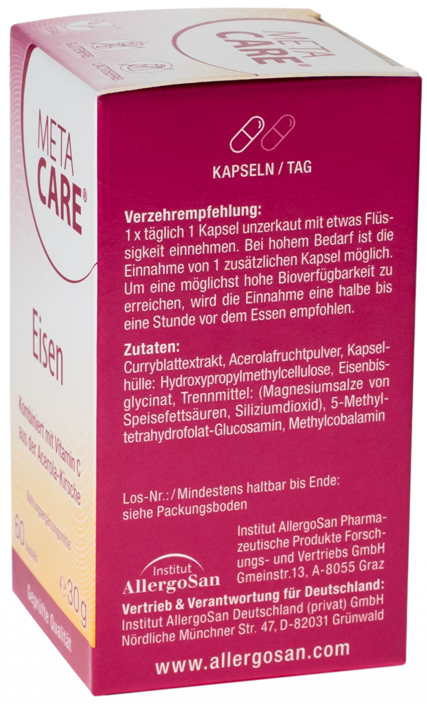 META CARE Eisen 60 St Kapseln
