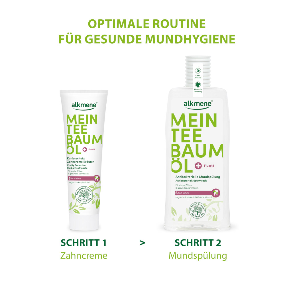 alkmene MEIN TEE BAUM ÖL Antibakterielle Mundspülung 500 ml Spüllösung