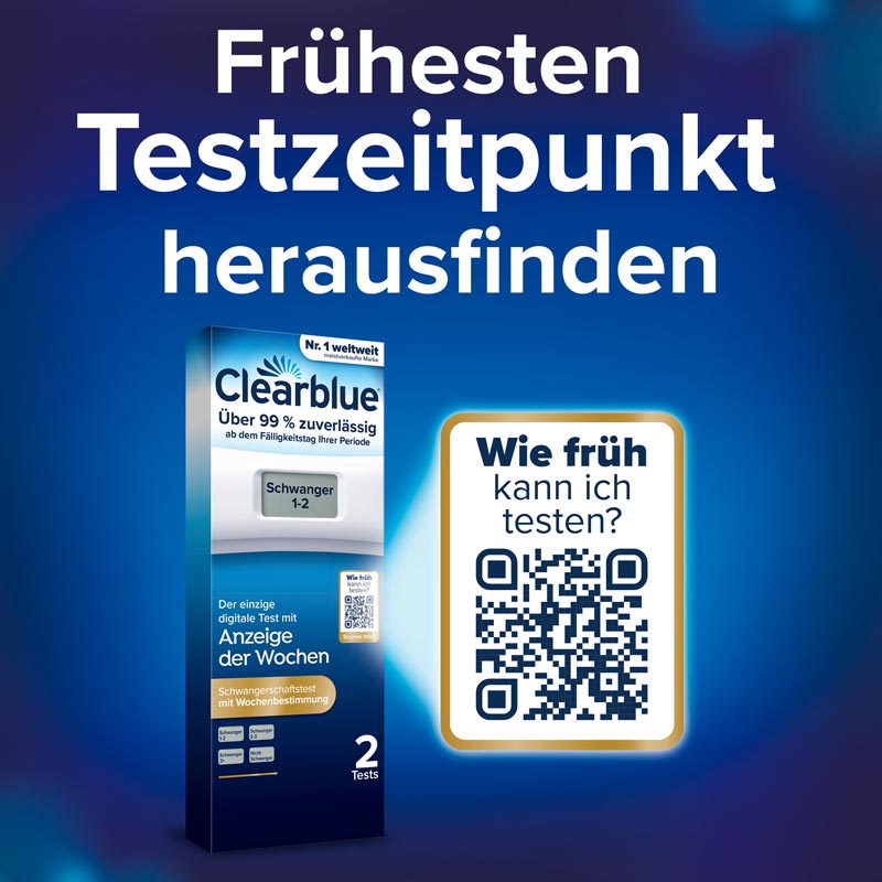 Clearblue Schwangerschaftstest Digital mit Worten &  Wochenbestimmung 2er 2 St Test