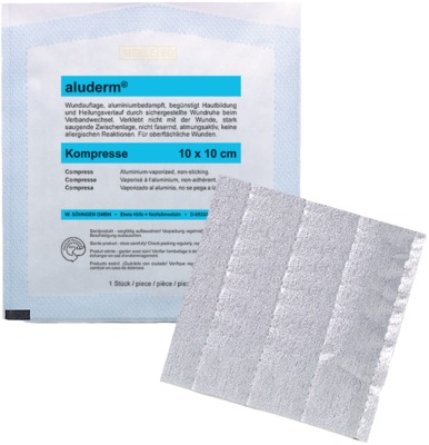 Aluderm Kompressen 10x10 cm 1 St Kompressen