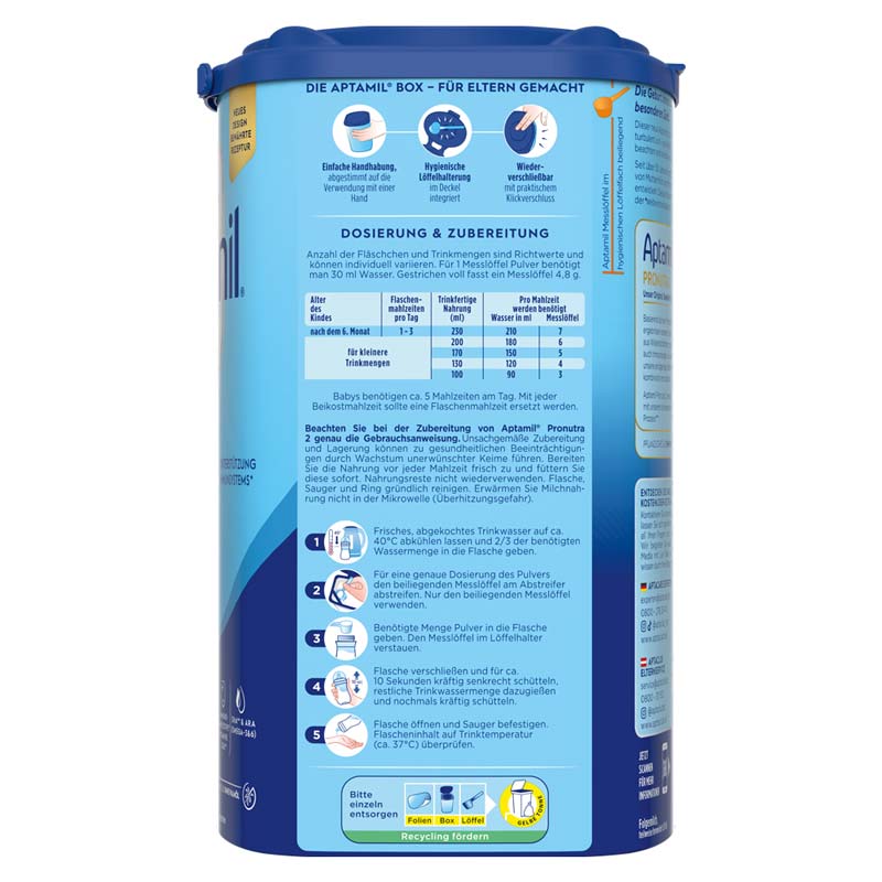Aptamil PRONUTRA 2 FOLGEMILCH 800 g Pulver