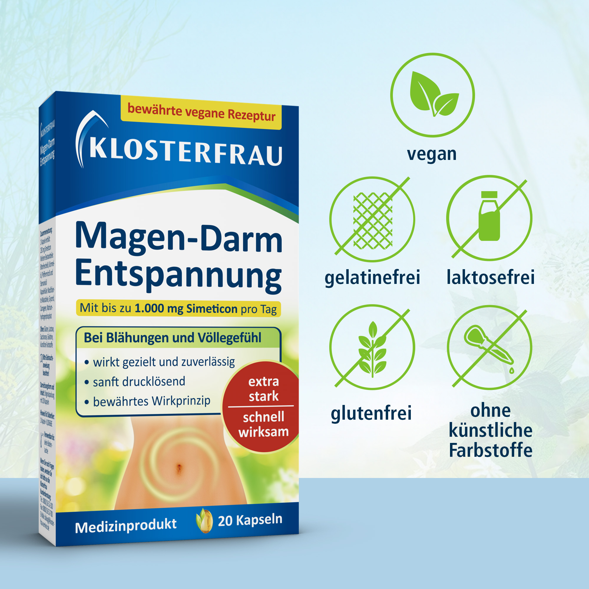 KLOSTERFRAU Magen-Darm Entspannung  20 St Kapseln