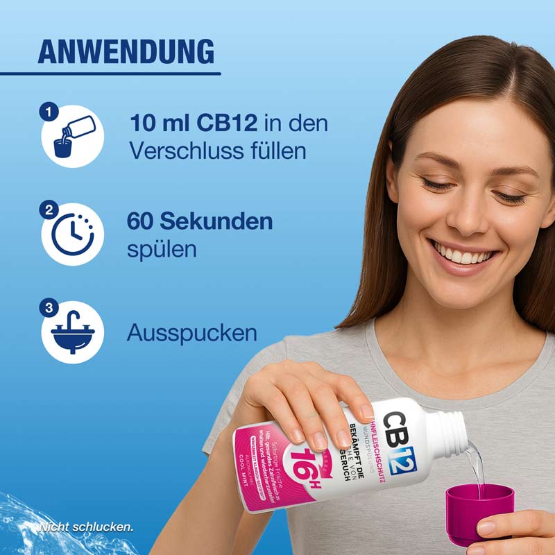 CB12 Zahnfleischschutz MUNDSPÜLUNG 500 ml Spüllösung