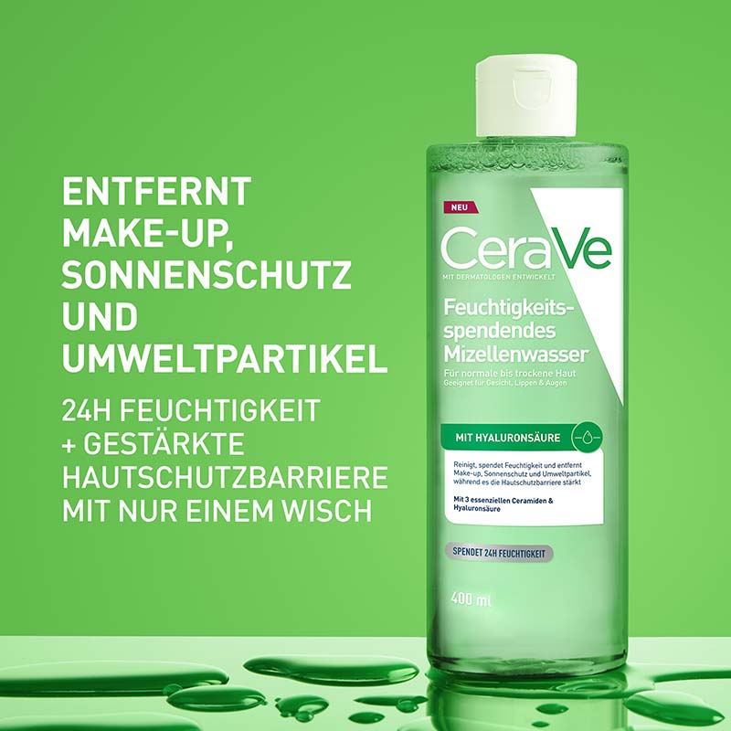 CeraVe Feuchtigkeitsspendendes Mizellenwasser 400 ml Flüssigkeit