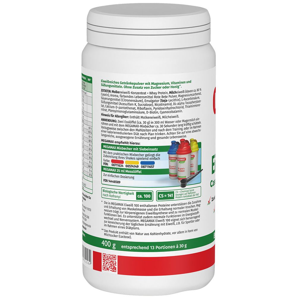 EIWEISS 100 Erdbeer Megamax Pulver 400 g Pulver