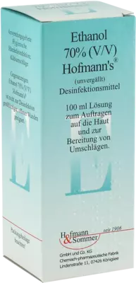 Ethanol 70% (V/V) Hofmann's Desinfektionsmittel 100 ml Lösung